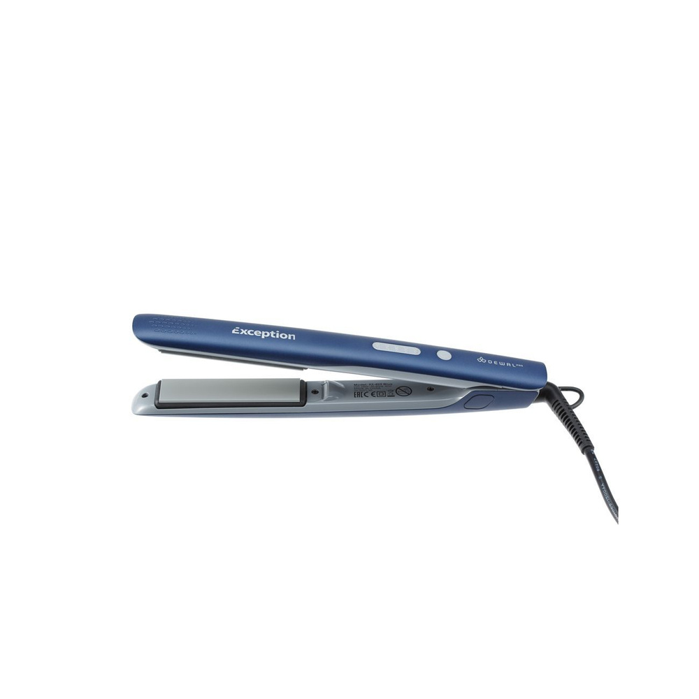 Щипцы для выпрямления волос Exception 23 х 87 мм, терморегулятор, 40Вт, DEWAL, 03-405 Blue  #1