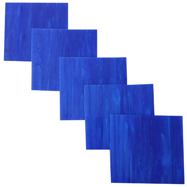 Цветное стекло для мозаики и витражей Тиффани Blue Cornflower #1