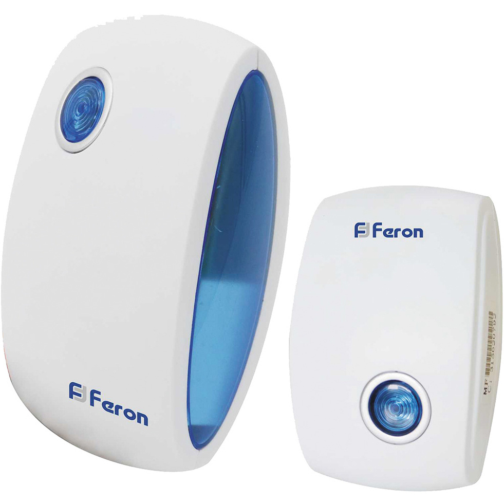 Беспроводной дверной звонок Feron "E-376". Бело-синий #1