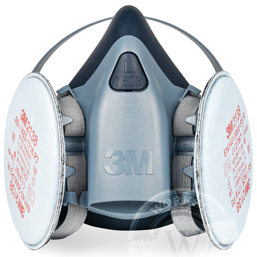 Комплект сварщика 3M 7503 Welding ( Полумаска 3M 7503 + фильтр 3M 2138 ) для защиты от сварочных дымов, #1