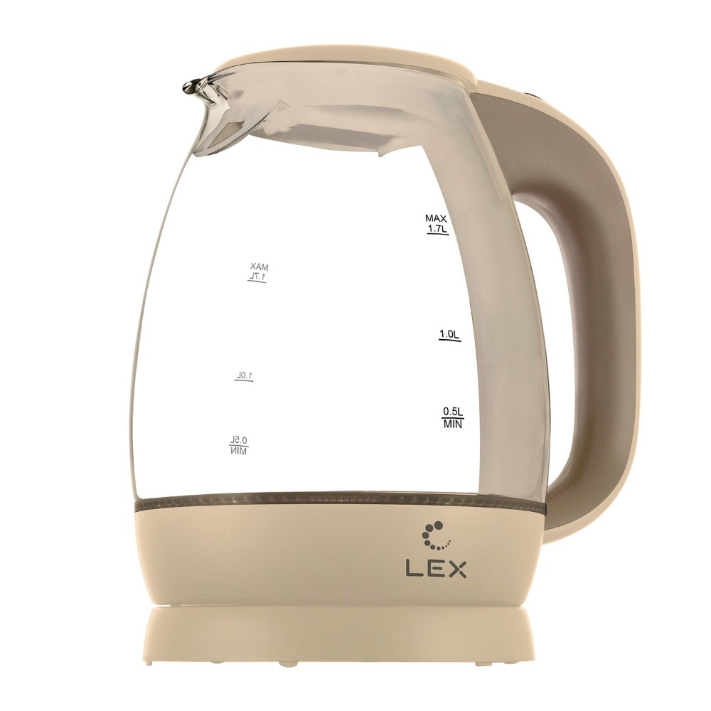 LEX Электрический чайник LX 3002-2, бежевый #1