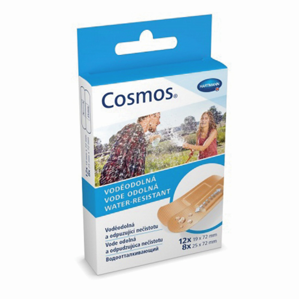 Комплект 3 шт. Набор пластырей 20 шт. COSMOS WATER-RESISTANT, водоотталкивающий, 2 размера, европодвес #1