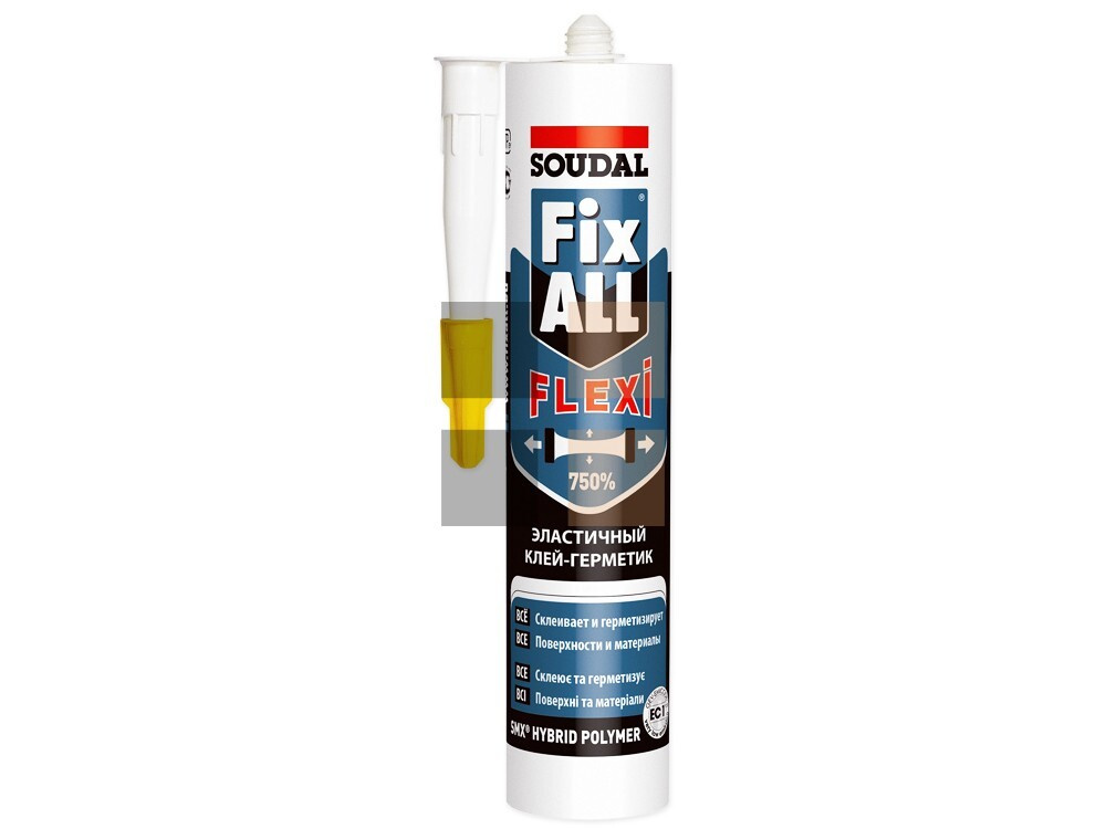 Эластичный клей-герметик Soudal Fix All Flexi белый 290 мл. #1