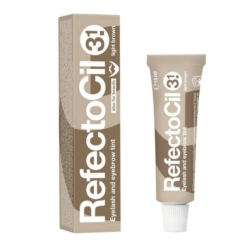 RefectoCil Профессиональная краска для бровей и ресниц #3.1 светло-коричневый, 15 мл (Рефектоцил)  #1