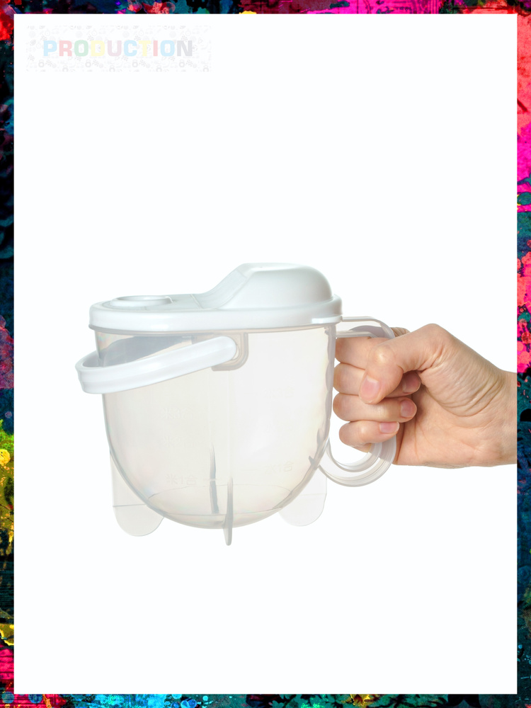 Мойка для круп с крышкой, дуршлаг пластиковый, емкость для круп ...