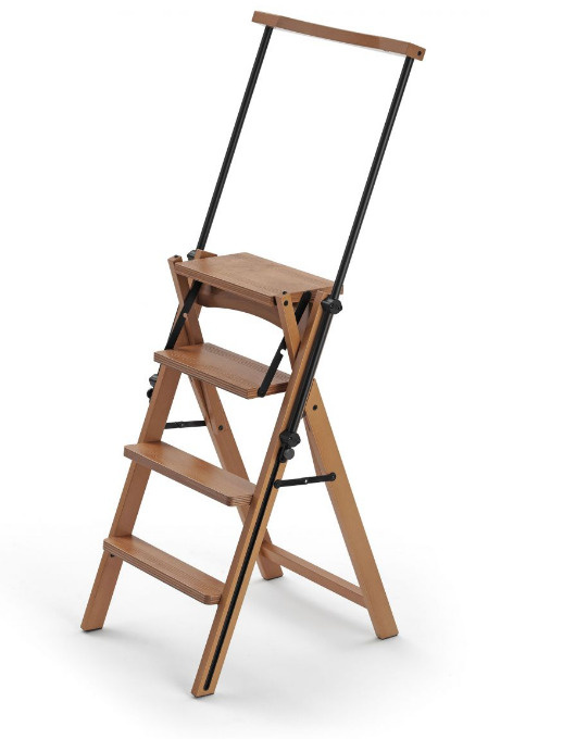 Стремянка-стул деревянная Eletta Arredamenti Италия, цвет вишня  #1