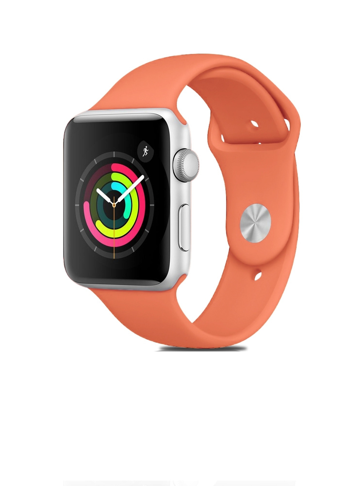 Ремешок для Apple Watch 42 mm, 44 mm, 45 mm, 49 mm силиконовый #1