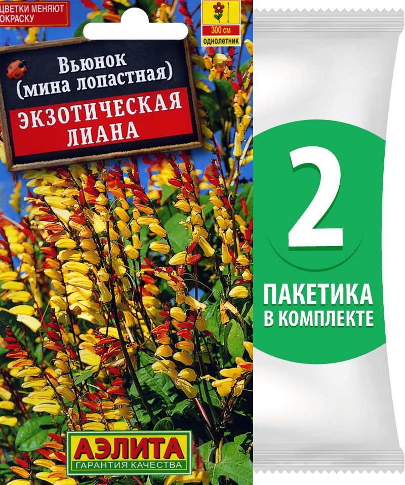 Семена Вьюнок Экзотическая Лиана, 2 пакетика по 0,4г/25шт #1