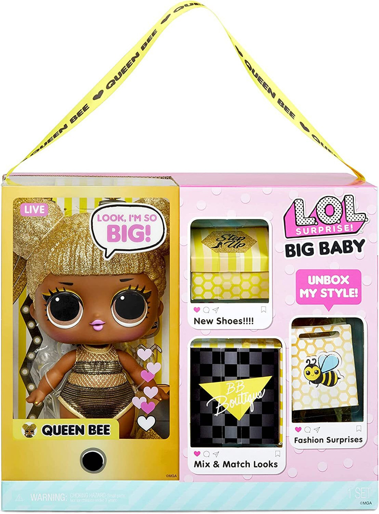 LOL Surprise Big Baby Queen Bee - Кукла ЛОЛ Малышка Биг Бейби Королева Пчел, 578192  #1