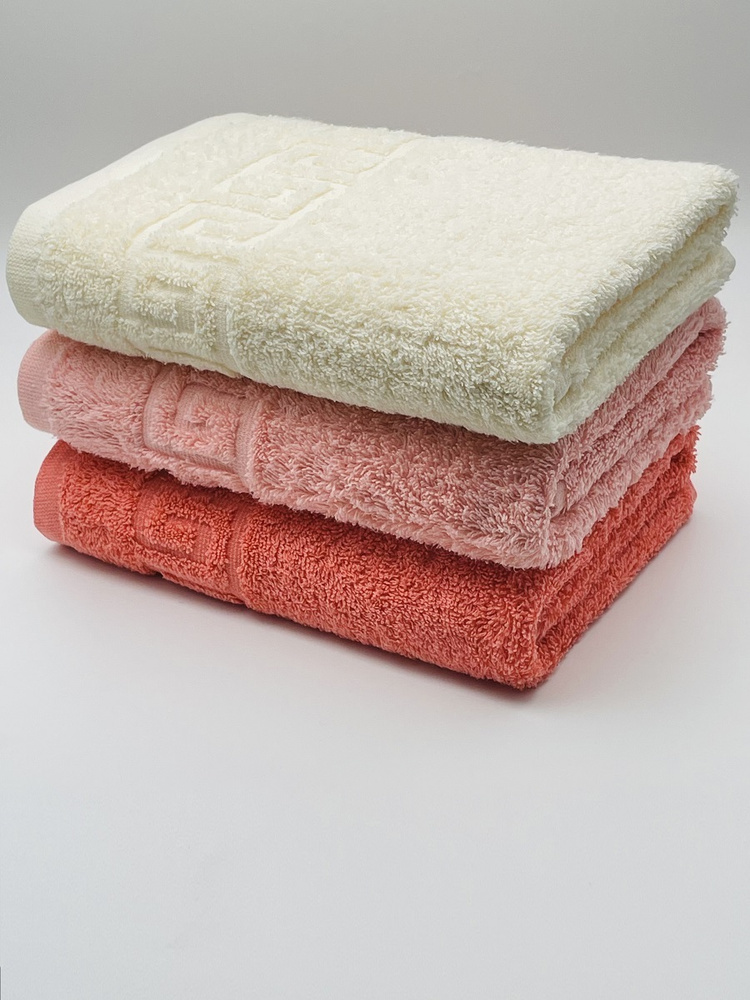 Набор полотенец для лица, рук или ног TM Textile, Хлопок, 50x90 см, разноцветный, 3 шт.  #1