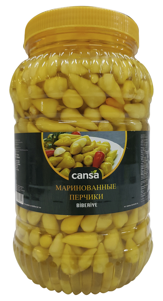 Турецкие маринованные острые перчики, Чин бибер, "Cansa", Cin Biberiye, 2850гр.  #1