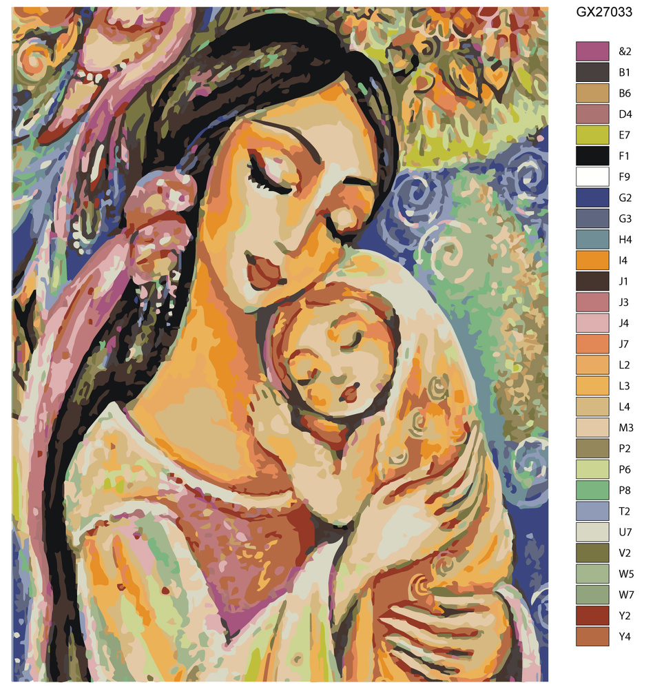 Картина по номерам "Радость материнства" GX27033 40х50 #1