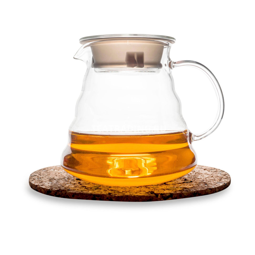 Чайник заварочный стеклянный для кофе и чая, 600 мл Superlife. Чайник Сервировочный Из Жаропрочного Стекла #1