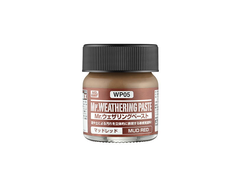 WP05 Mr.Hobby Пастообразная краска Mr. Weathering Paste (Грязь Красная), 40 мл.  #1