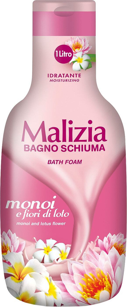 Malizia / Пена для ванны Monoi e fioro di loto 1000мл 1 шт #1