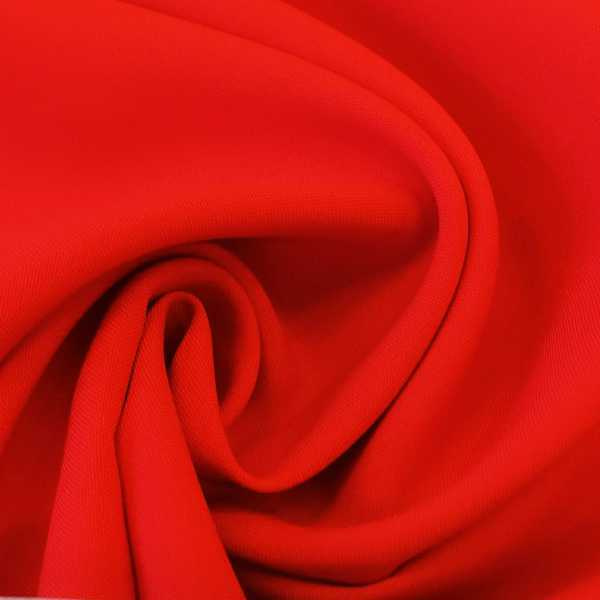 Ткань Габардин стрейч Белый Лебедь 150см г/к красный (№6) #18-1655 100%пэ 183г/м2 (НА ОТРЕЗ)  #1