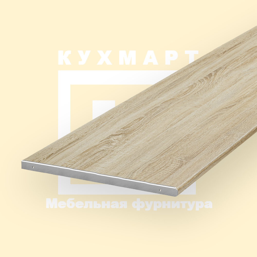 Столешница для кухни Скиф 1200х600x26мм с торцевыми планками. Цвет - Канадский дуб  #1