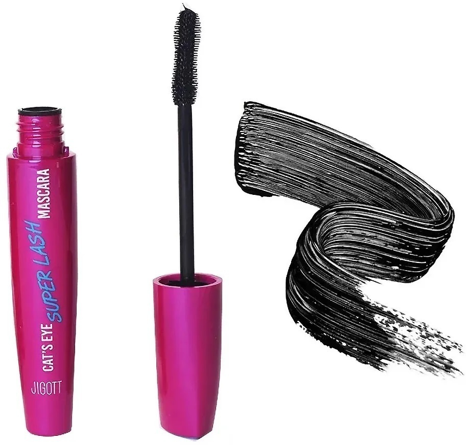 JIGOTT Тушь для ресниц удлиняющая Cats Eye Super Lash Mascara корейская, 12 гр.  #1