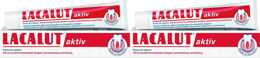 Зубная паста Lacalut Active, комплект: 2 упаковки по 75 мл #1