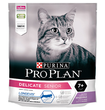 Purina Pro Plan Cat Delicate Senior 7+ Longevis / Сухой корм Пурина Про План для пожилых кошек при чувствительном #1