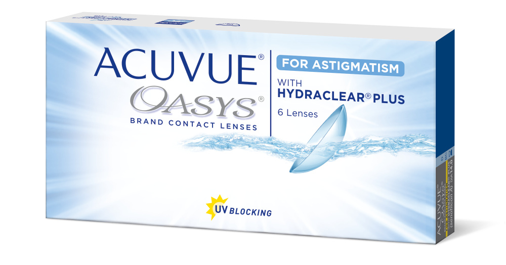 Acuvue Oasys for Astigmatism, 6 линз, ось 110, цилиндр -1.25, оптическая сила -1.00  #1