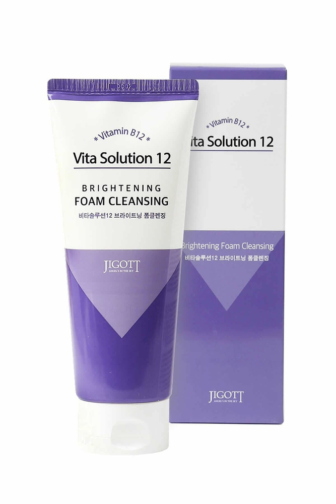 JIGOTT Vita Solution 12 Brightening Foam Cleansing Пенка для умывания, 180 мл. #1