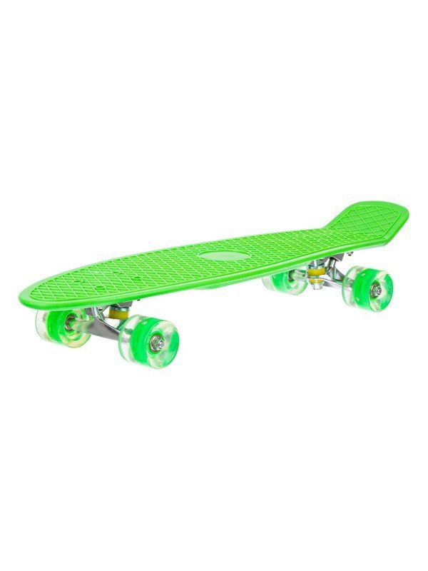 Скейтборд пластиковый, широкие колеса PU со светом, стойка: алюминиевая, размер платформы: 67*20 см. #1