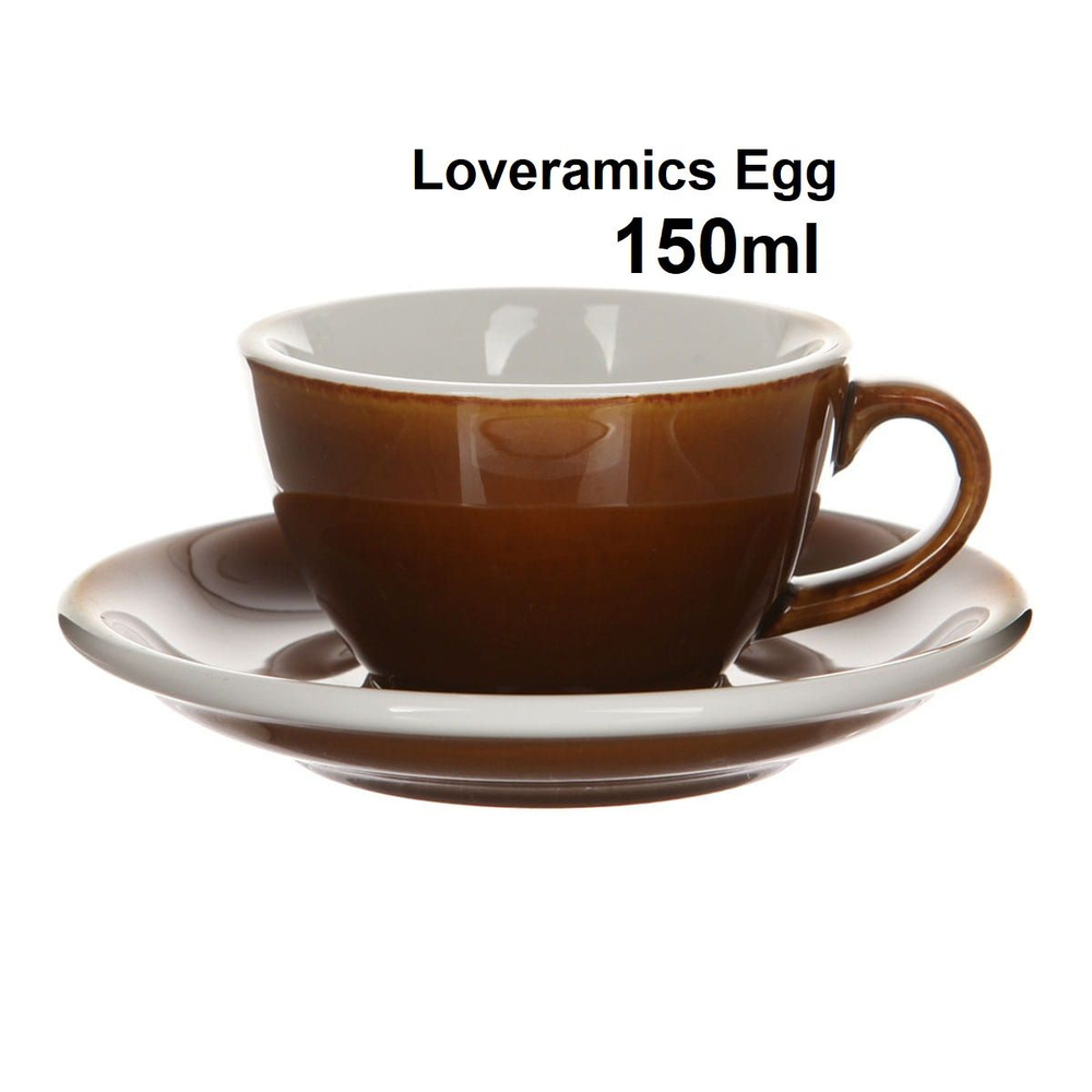 Кофейная пара Loveramics egg, 150ml, цвет карамель (caramel BCA) #1