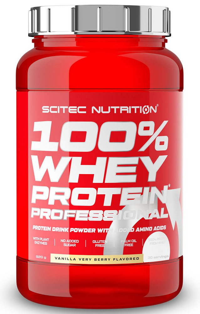 Протеин сывороточный Scitec Nutrition 100% Whey Protein Professional 920 г ваниль-ягоды  #1
