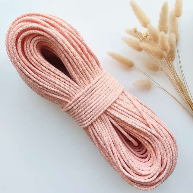 Шнур для шитья с сердечником 5 мм 30 м Персиковый, пряжа для вязания  #1