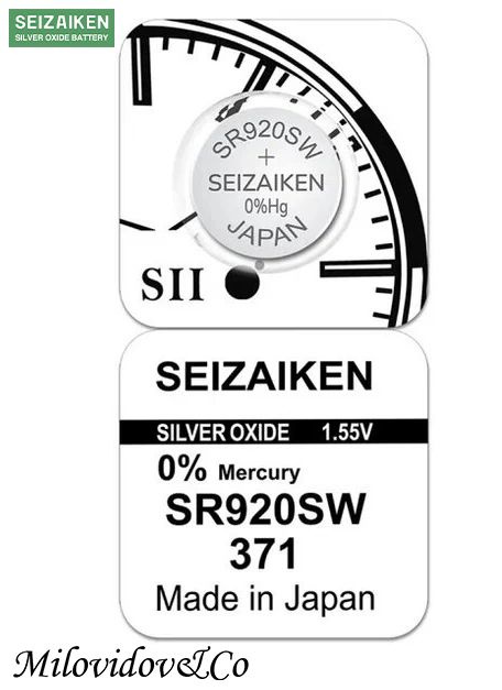 Часовая батарейка Seizaiken 371 (SR920SW) 1 шт. #1