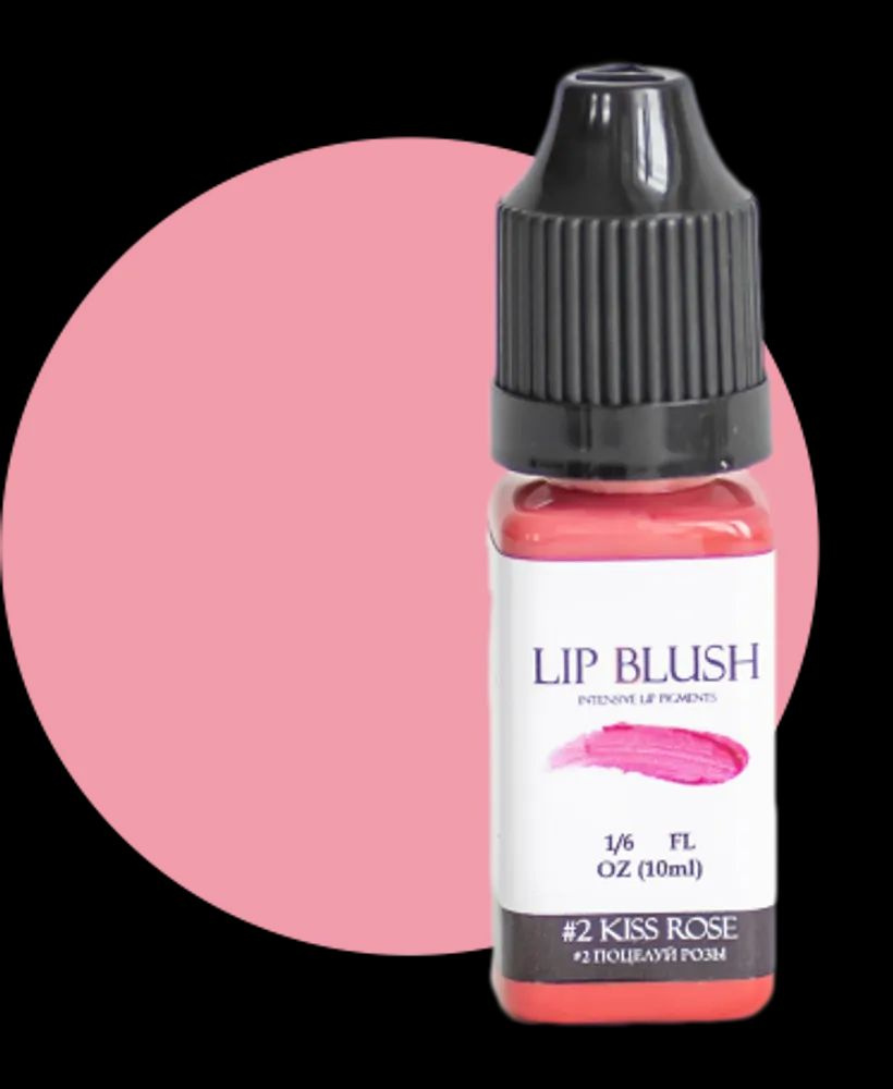 Пигмент для перманентного макияжа LIP BLUSH #2 KISS ROSE Поцелуй розы, 10 мл  #1