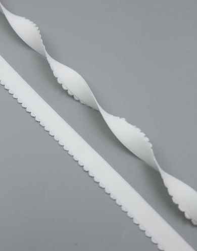 Резинка отделочная с фестоном Lauma цвет Белый (001) 20 мм, 5м #1