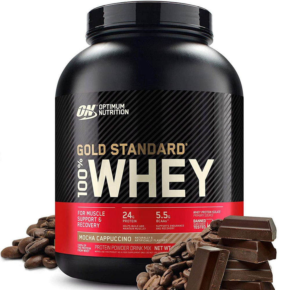 Сывороточный протеин OPTIMUM NUTRITION 100% Whey Gold Standard 2270 г + шейкер, Мокко Капучино  #1