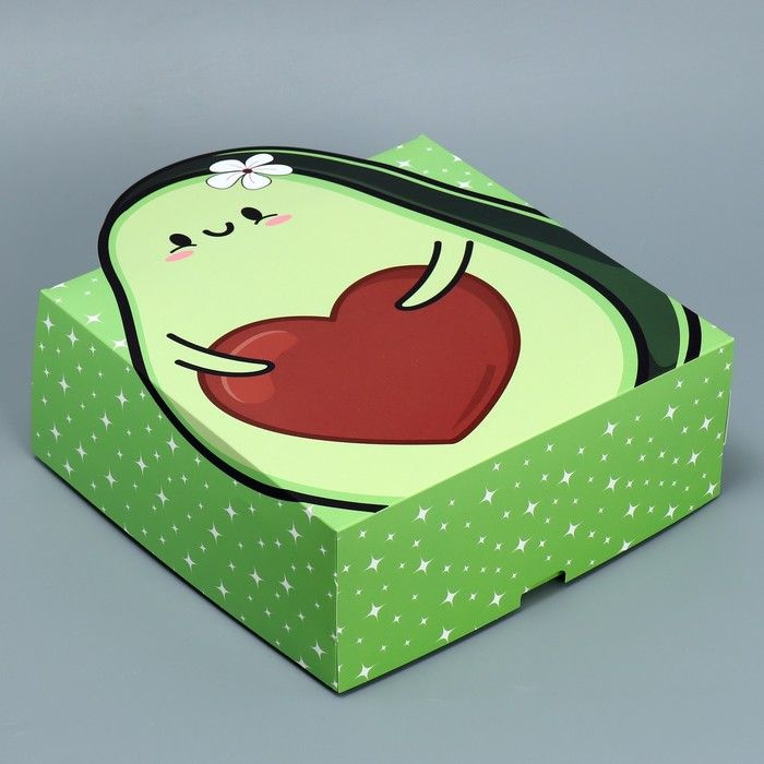 Коробка складная "Авокадо", 25 х 25 х 10 см #1