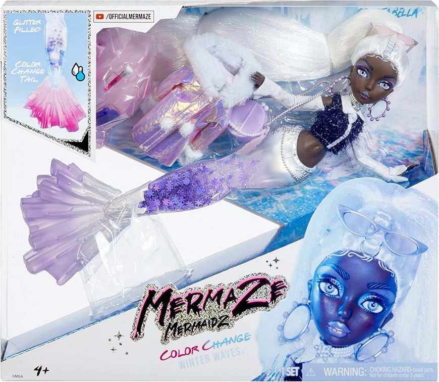 Кукла-русалка Mermaze Mermaidz Winter Crystabella  зимняя коллекция! #1