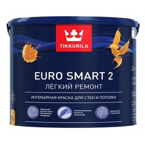 Tikkurila Краска, 2.7 л, белый #1