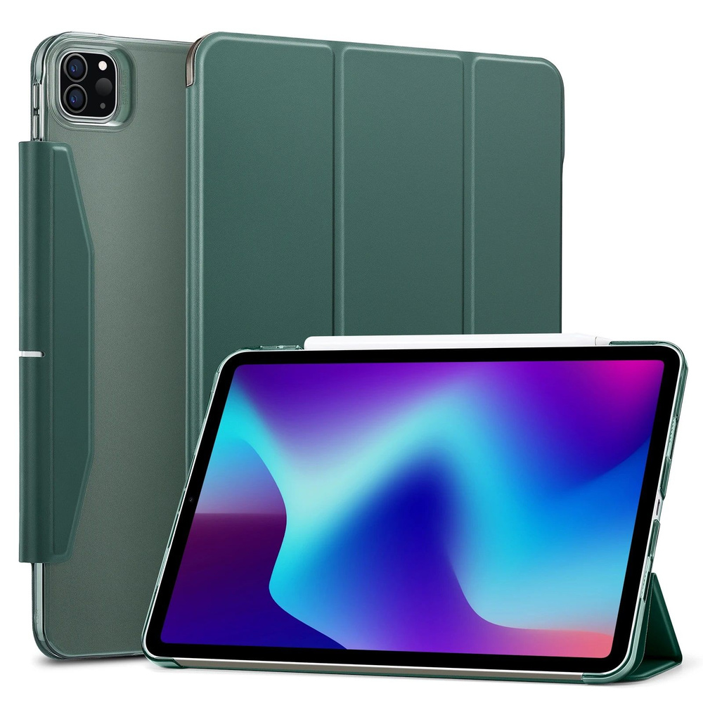 Чехол книжка ESR Ascend Trifold Case для Apple iPad Pro 12.9 (2021, 2022) - зеленый  #1