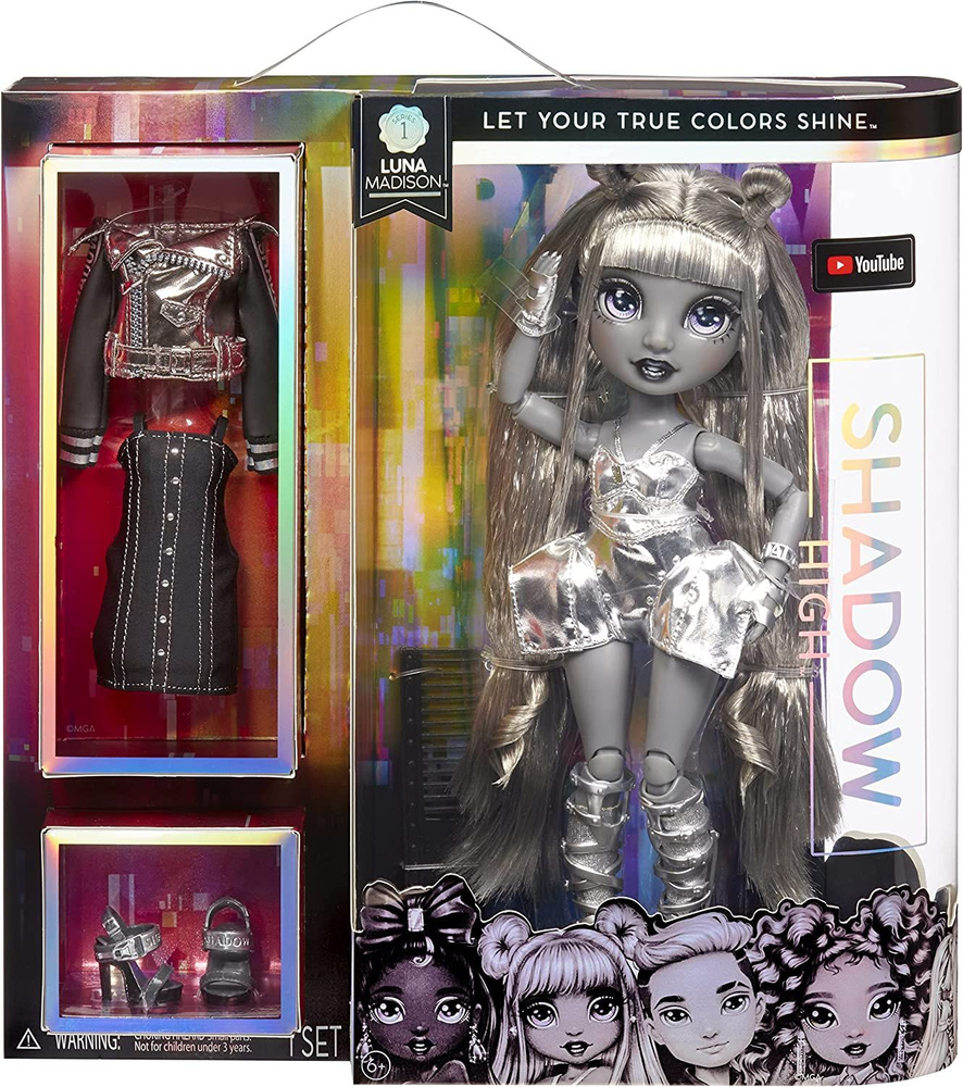 Кукла Rainbow Shadow High LUNA MADISON GREY #1