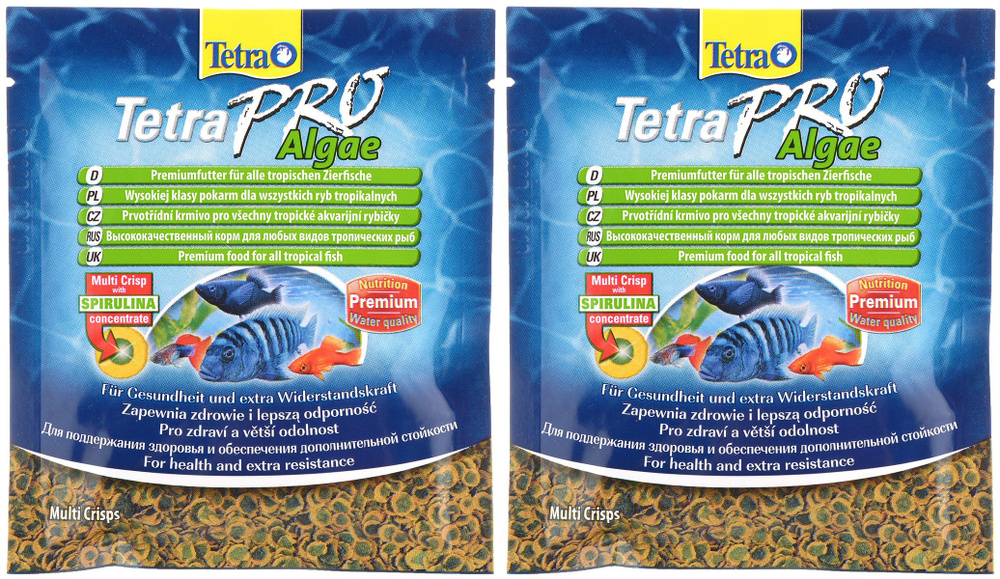 Tetra TetraPro Algae Корм для рыб, (чипсы), 12 гр , 2 шт #1