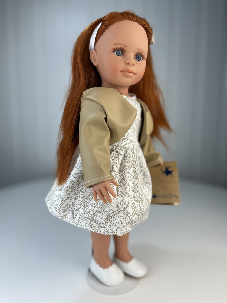 Кукла Lamagik "Нина", рыжие волосы, в платье и куртке, 33 см, арт. 33116  #1