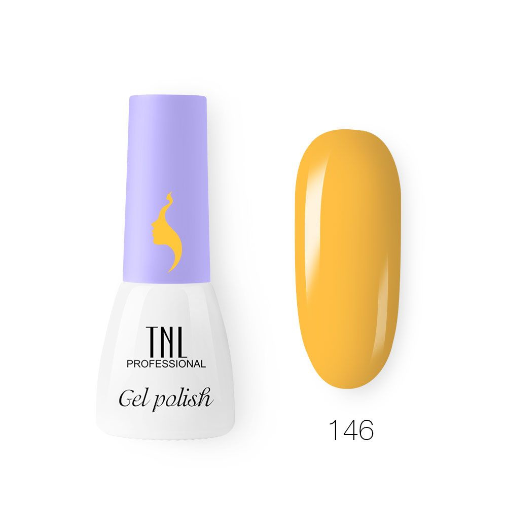 Гель лак для ногтей желтый медовый TNL 8 Чувств Mini №146 (3,5 мл.)  #1