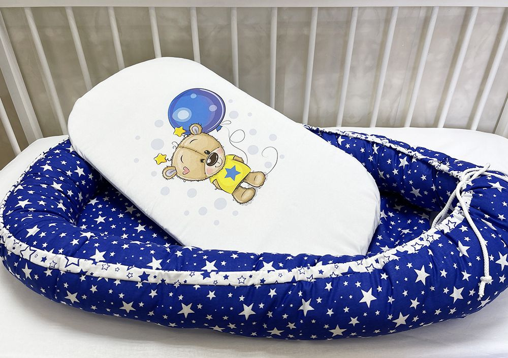 Кокон для новорожденных гнездышко КП-8 со съемным непромокаемым матрасиком  #1