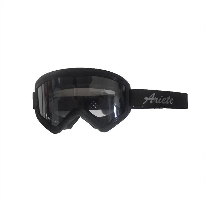 Кроссовые очки (маска) Ariete Mudmax Racer черные с прозрачной линзой  #1
