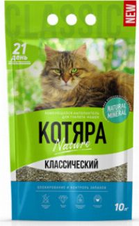 Наполнитель Котяра для кошек классический комкующийся 10л 4.2кг.  #1