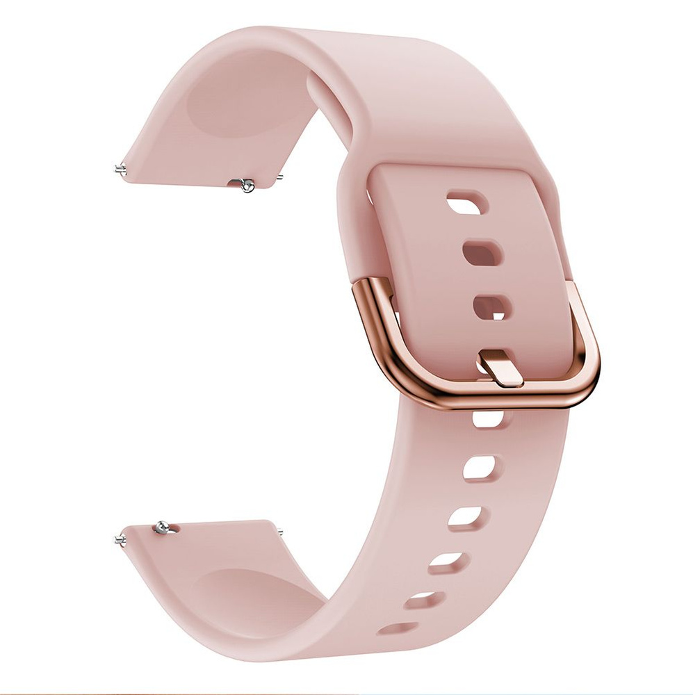 Силиконовый ремешок 20 мм для Huami GTS/Huawei Watch GT2 42мм - розовый  #1