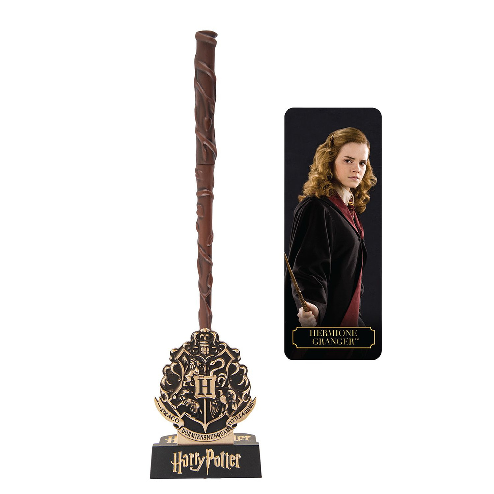 Ручка Гарри Поттер (Harry Potter) в виде палочки Гермионы Грейнджер: с подставкой и закладкой  #1