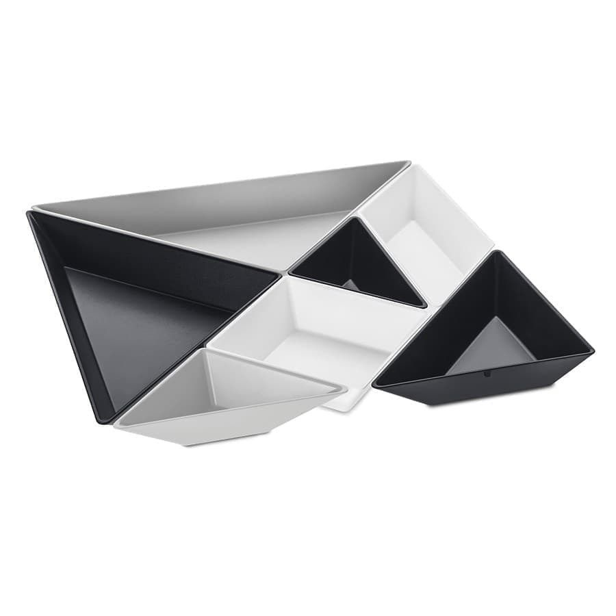 Менажница tangram ready, черно-бело-серая #1
