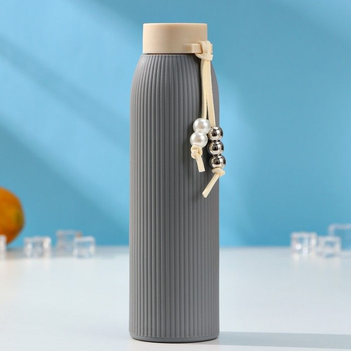 Бутылка для воды стеклянная "Роскошь", 300 мл, h-21 см, цвет МИКС  #1