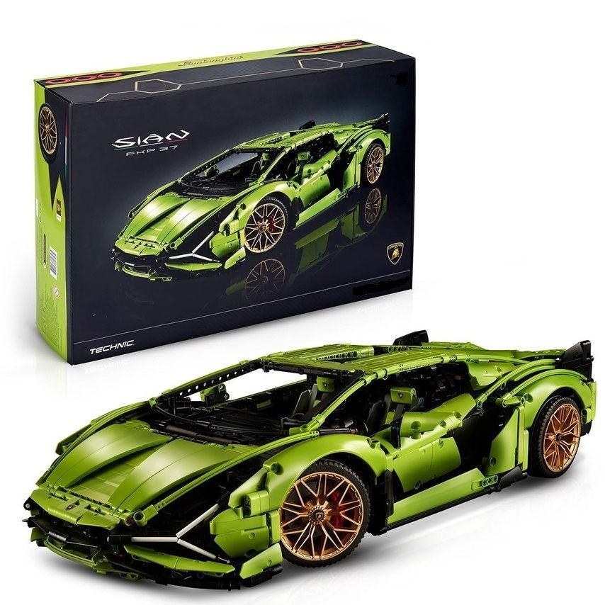 Конструктор 50002 "Lamborghini Sian FKP 37 1:8", 3696 деталей #1